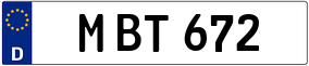 Trailer License Plate
